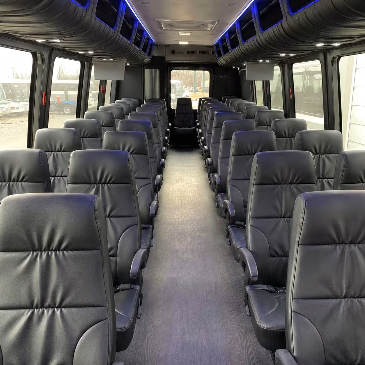 25 passenger minibus interior