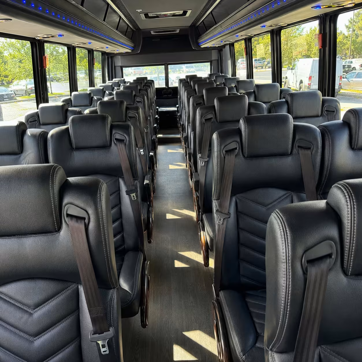 35 passenger minibus inside