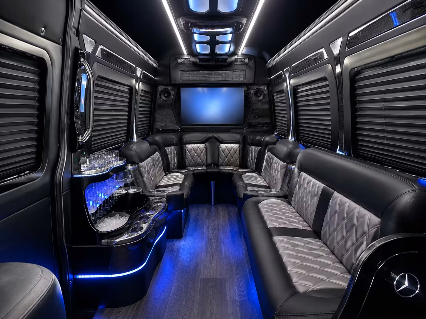 multi stop airport shuttle buses across henderson hotels