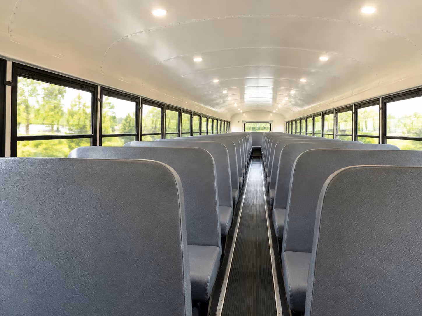 school bus inside